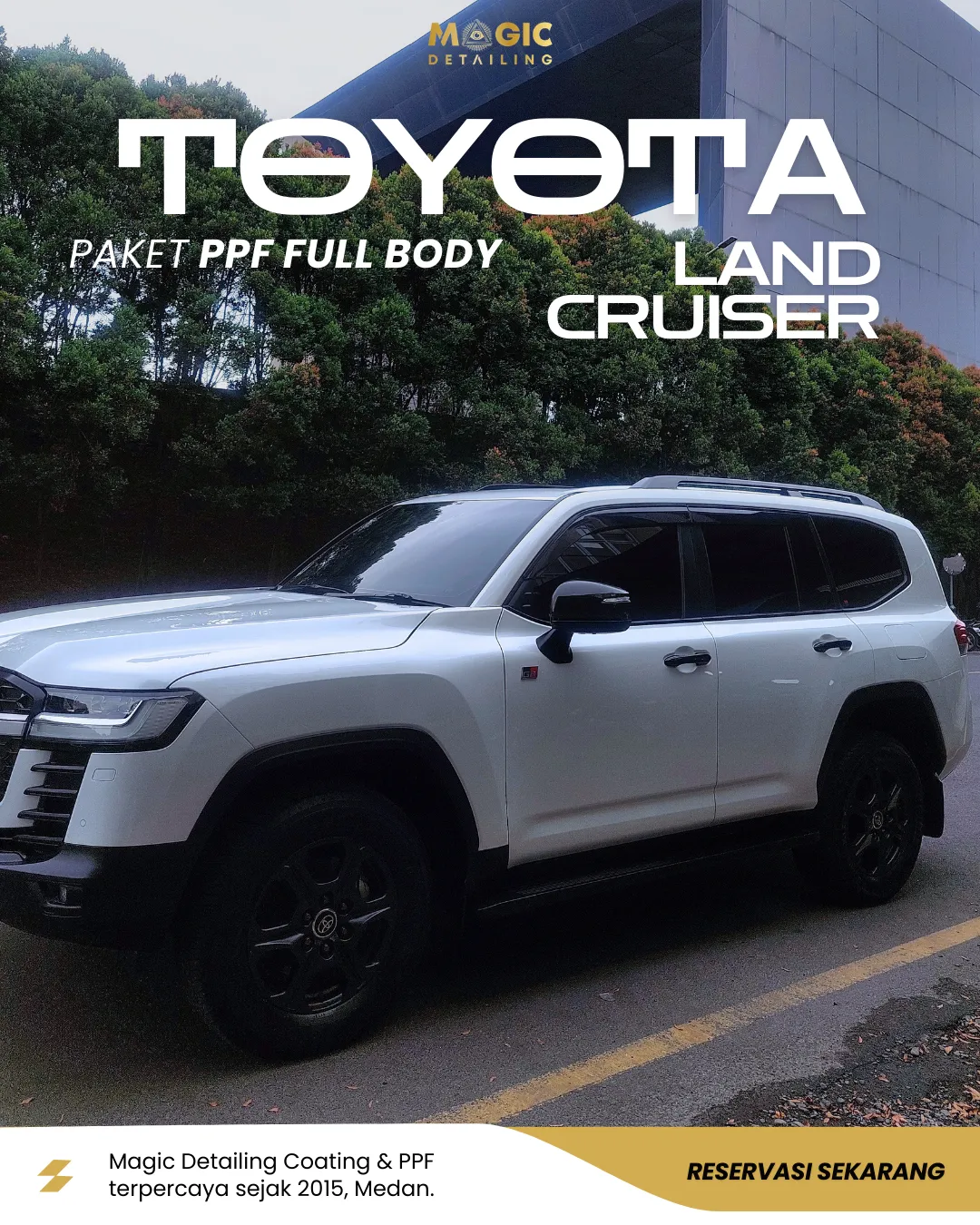 magic detailing medan spesialis detailing coating ppf kaca film medan